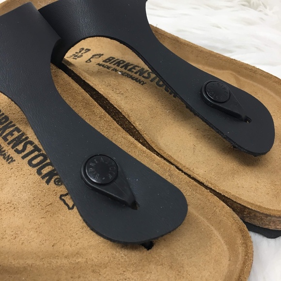 Birkenstock Gizeh Black Cork Thong Sandals - Picture 6 of 8